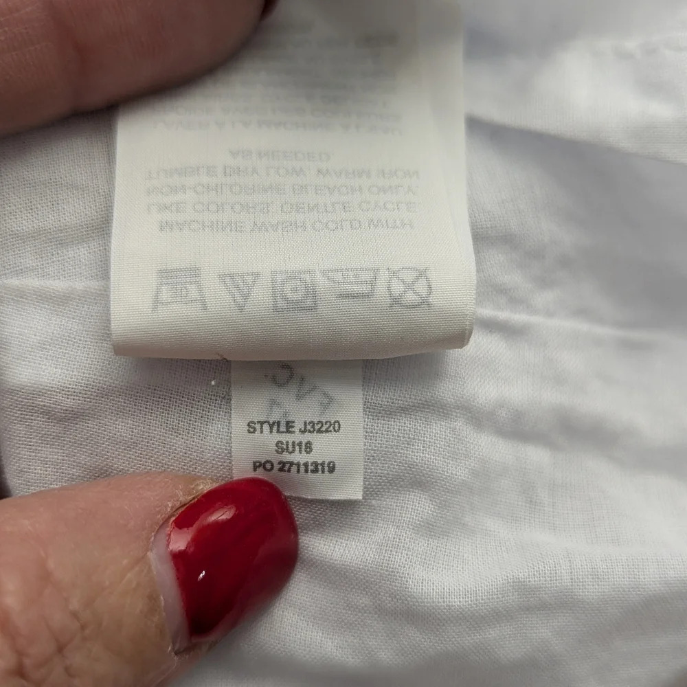 J Crew Santorini Blue White Tile Print Cotton Maxi Dress Size 00 - Picture 16 of 16